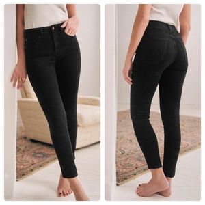 Sezane Denim Perfect Slim Skinny Ankle Jeans Stretchy Denim In Black Size 29